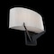 Dweled Fitzgerald 16in LED Fabric Wall Sconce 3-CCT 2700K-3000K-3500K Set to 3000K in Black WS-471 - alternate 6